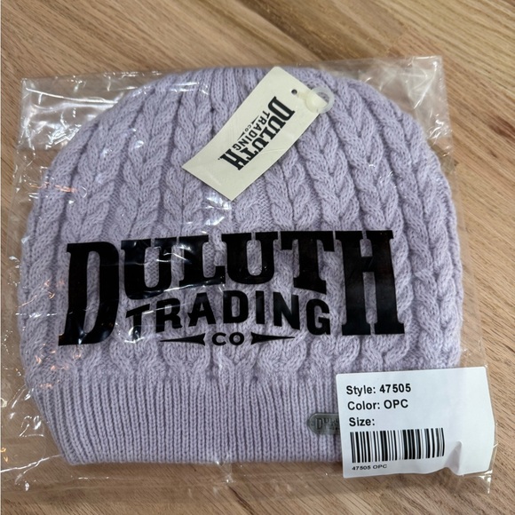 NWT Duluth Women's Gathered Slouch Beanie Lavender Purple - Picture 1 of 2